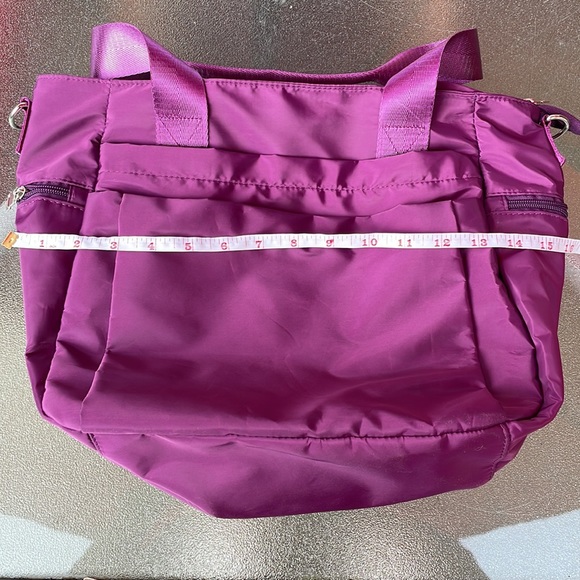Purple nylon tote bag NWOT - Picture 7 of 12